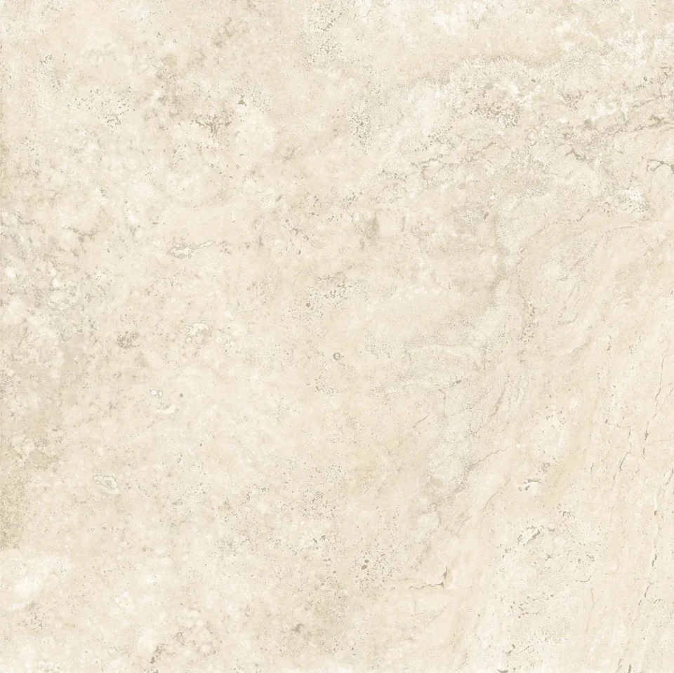 European Tiles Travertino White Cross Cut Matt Wall & Floor Tile 60 x 60cm STOCK detail view - Image 6