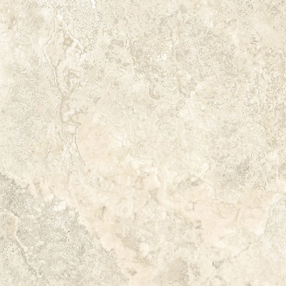 European Tiles Travertino White Cross Cut Matt Wall & Floor Tile 60 x 60cm STOCK detail view - Image 9