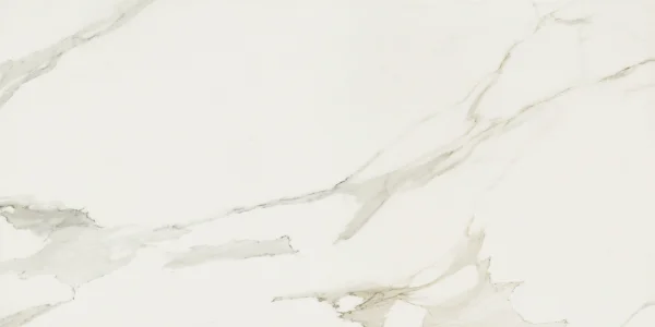 European Tiles Anima Calacatta White Polished Tile 60x120cm Stock