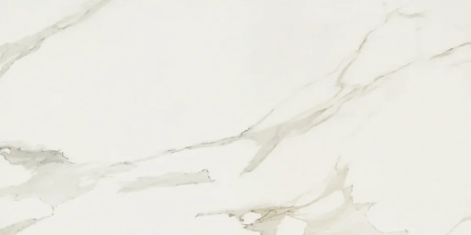European Tiles Anima Calacatta White Polished Tile 60x120cm Stock product image - Image 1