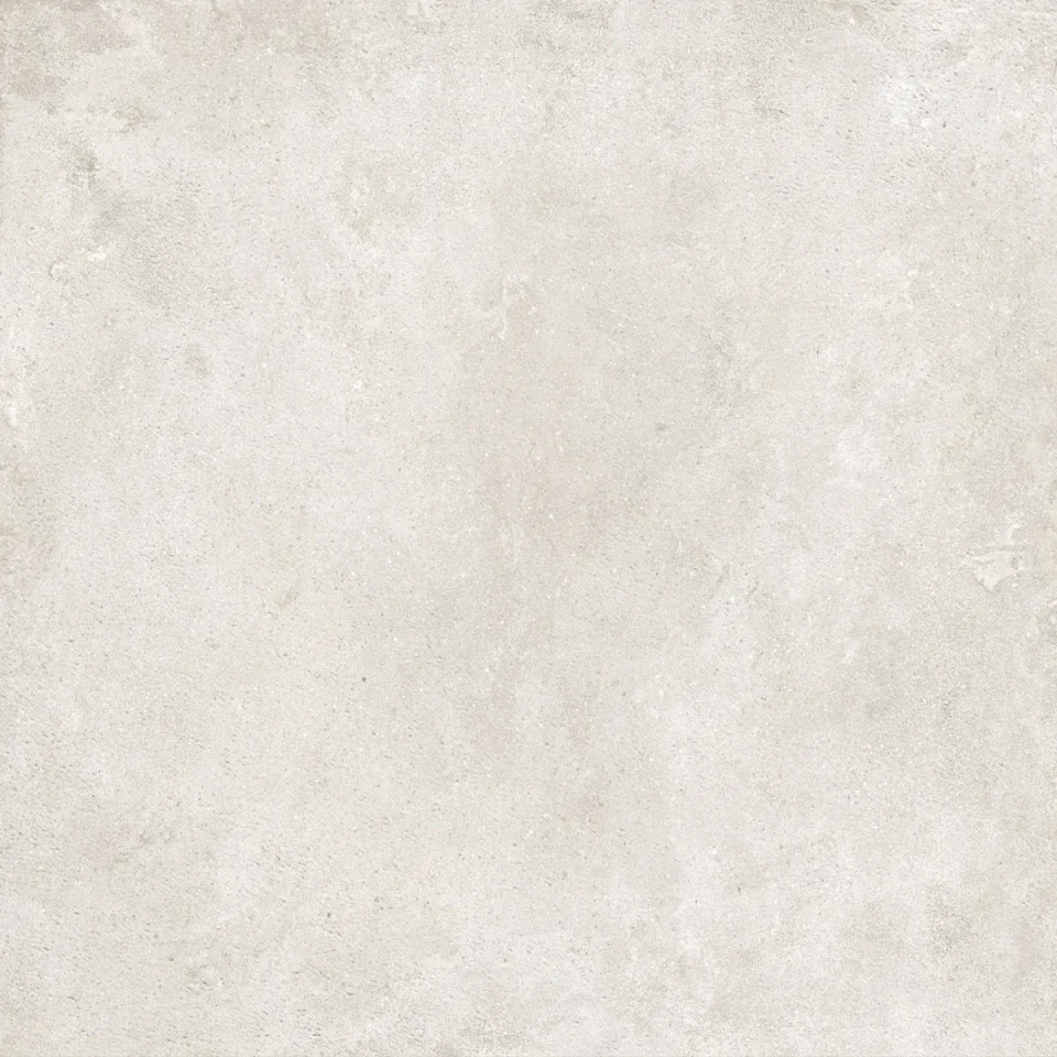 European Tiles Civic Cross Clear Mist White Matt Tile 60x60cm Stock product image - Image 1