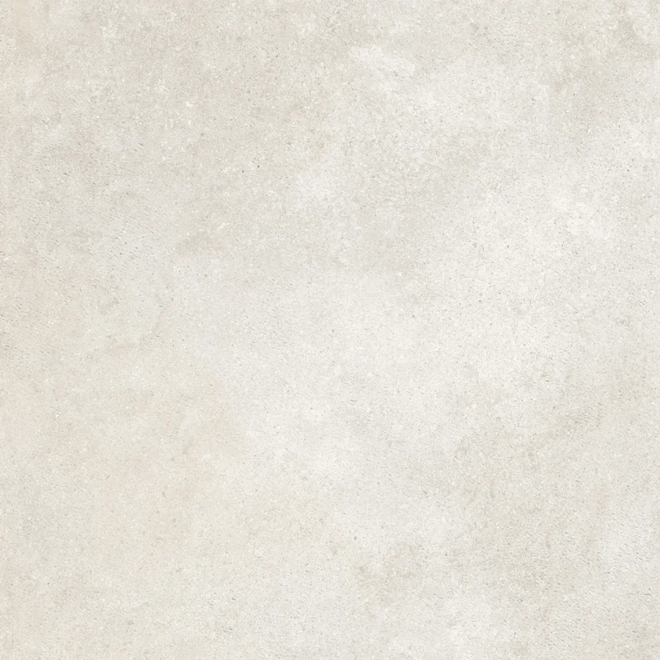 European Tiles Civic Cross Clear Mist White Matt Tile 60x60cm Stock detail view - Image 2