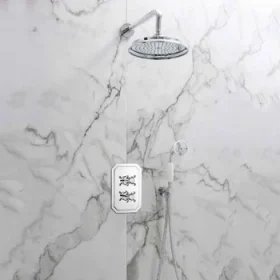 Crosswater Belgravia Handset, Wall Outlet & Hose Chrome detail view - Image 6