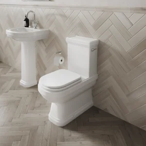 Burlington Riviera Close Coupled Pan Full Btw White