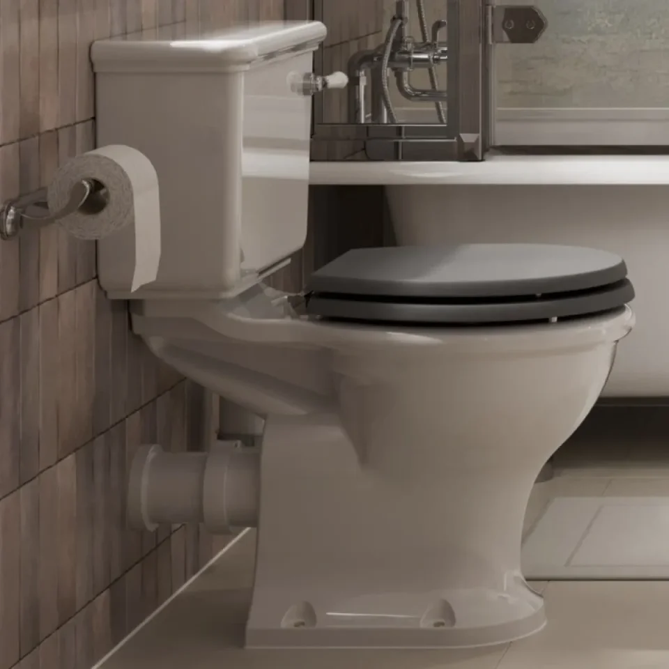 Burlington Guild Closed Coupled Pan White - Image 4