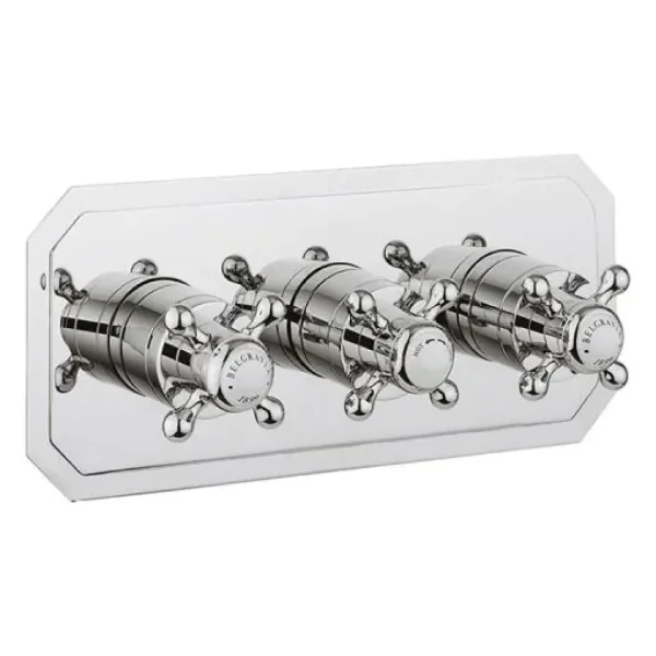 Crosswater Belgravia 3 Handle Trimset (must be paired with WLBP3001RC_V2) Chrome Crosshead
