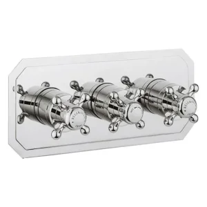 Crosswater Belgravia 3 Handle Trimset (must be paired with WLBP3001RC_V2) Chrome Crosshead