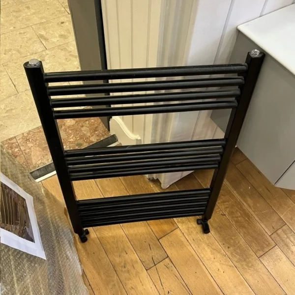 Just Taps Vos Radiator Brushed Black 800 X 500
