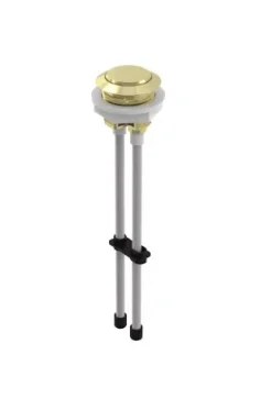 Saneux Flush Button - 2 Rods - Brushed Brass (compatible With Air, Matteo & Uni) product image - Image 1