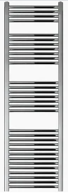 Just Taps Vos Vertical Tube: 30x40mm, Horizontal Tube: 25mm Chrome 31 Bars 1600x500mm  Oil Filled