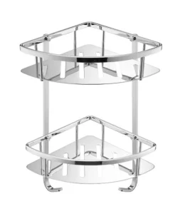 Just Taps Kono Corner Twin Basket Chrome