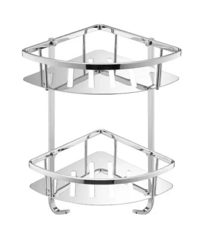 Just Taps Kono Corner Twin Basket Chrome product image - Image 1