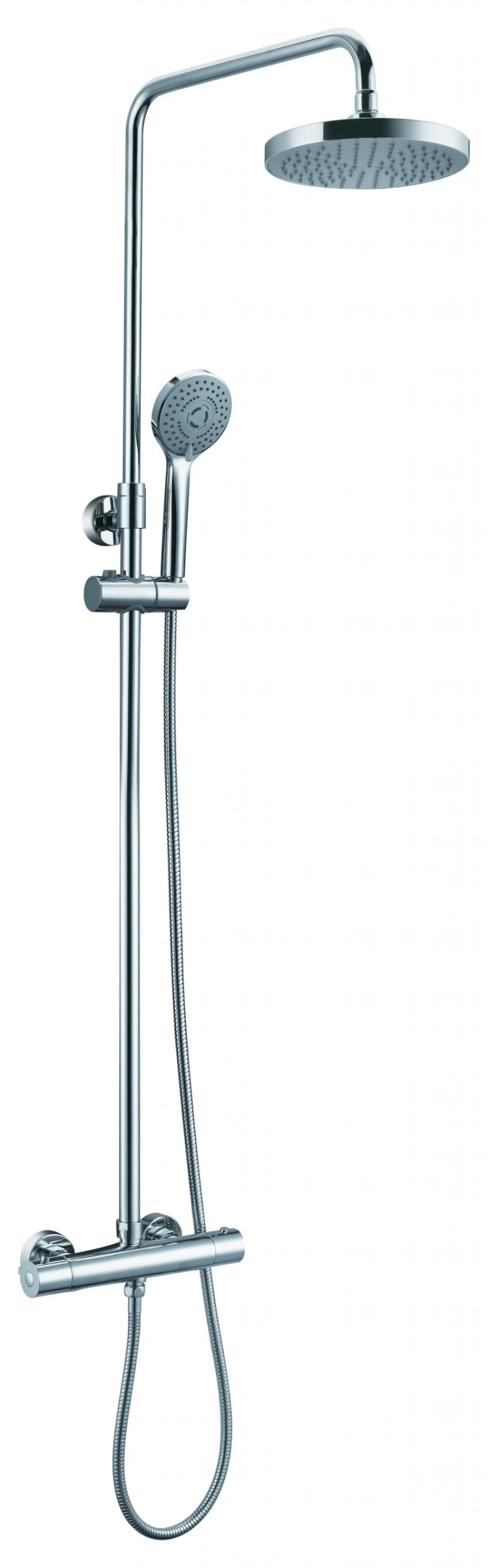 Just Taps Eco Round Thermostatic Bar Valve With 2 Outlets Chrome