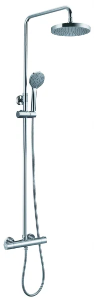 Just Taps Eco Round Thermostatic Bar Valve With 2 Outlets Chrome