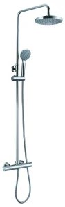 Just Taps Eco Round Thermostatic Bar Valve With 2 Outlets Chrome