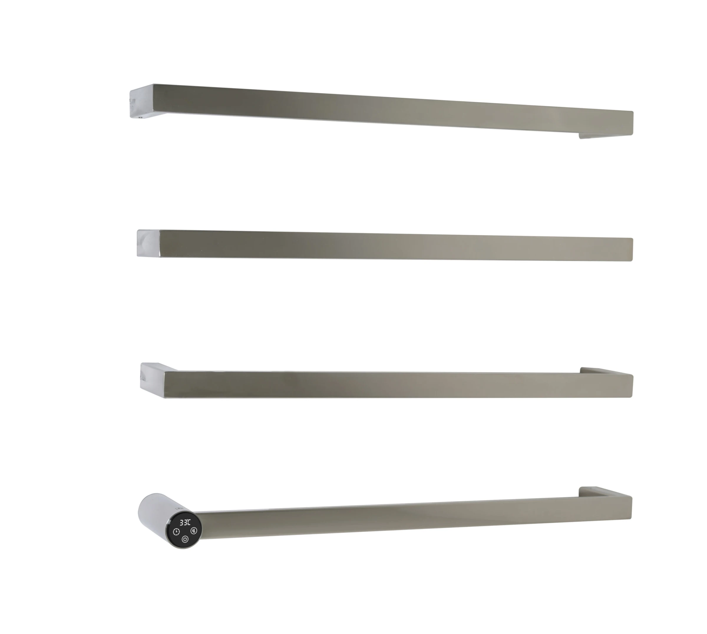 Just Taps Zyon Electric Towel Radiator 600 Chrome