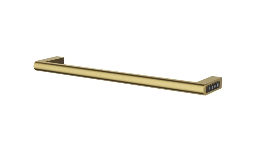 Just Taps Ora Electric Towel Radiator 600 Brushed Brass product image - Image 1