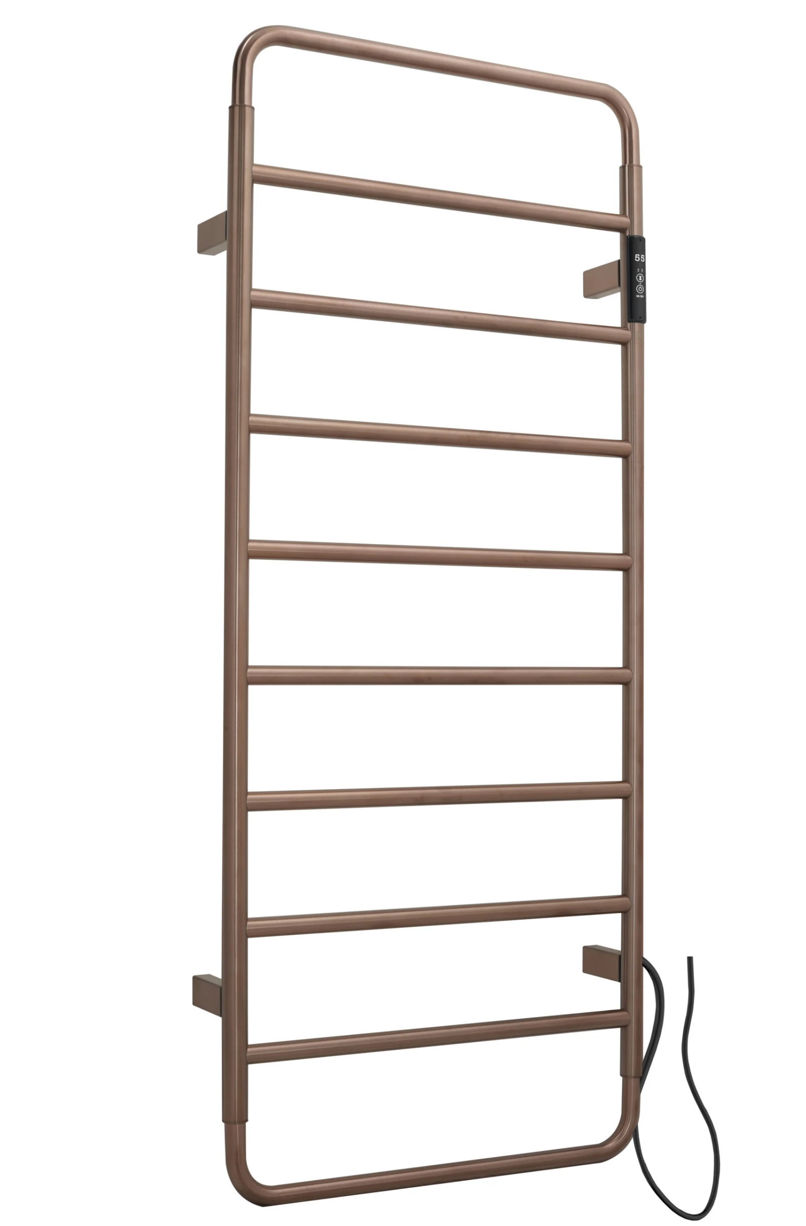 Just Taps Aero Electric Towel Radiator 1130 Stainless Brushed Bronze