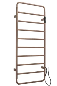 Just Taps Aero Electric Towel Radiator 1130 Stainless Brushed Bronze
