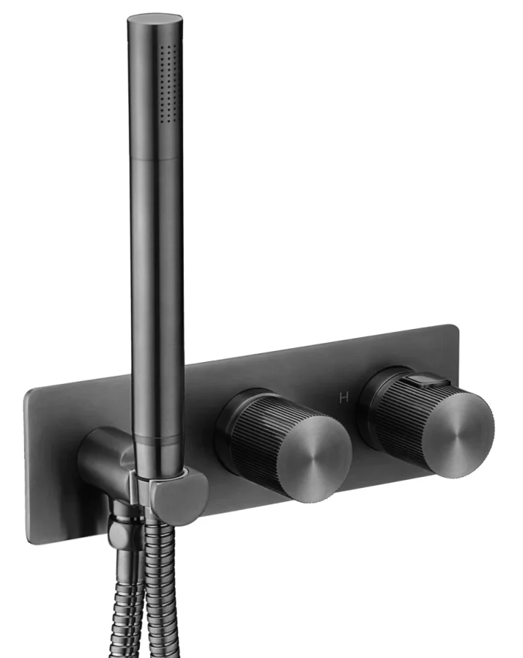 Just Taps Evo Thermostatic Concealed 2 Outlet Shower Valve with Handset product image - Image 1