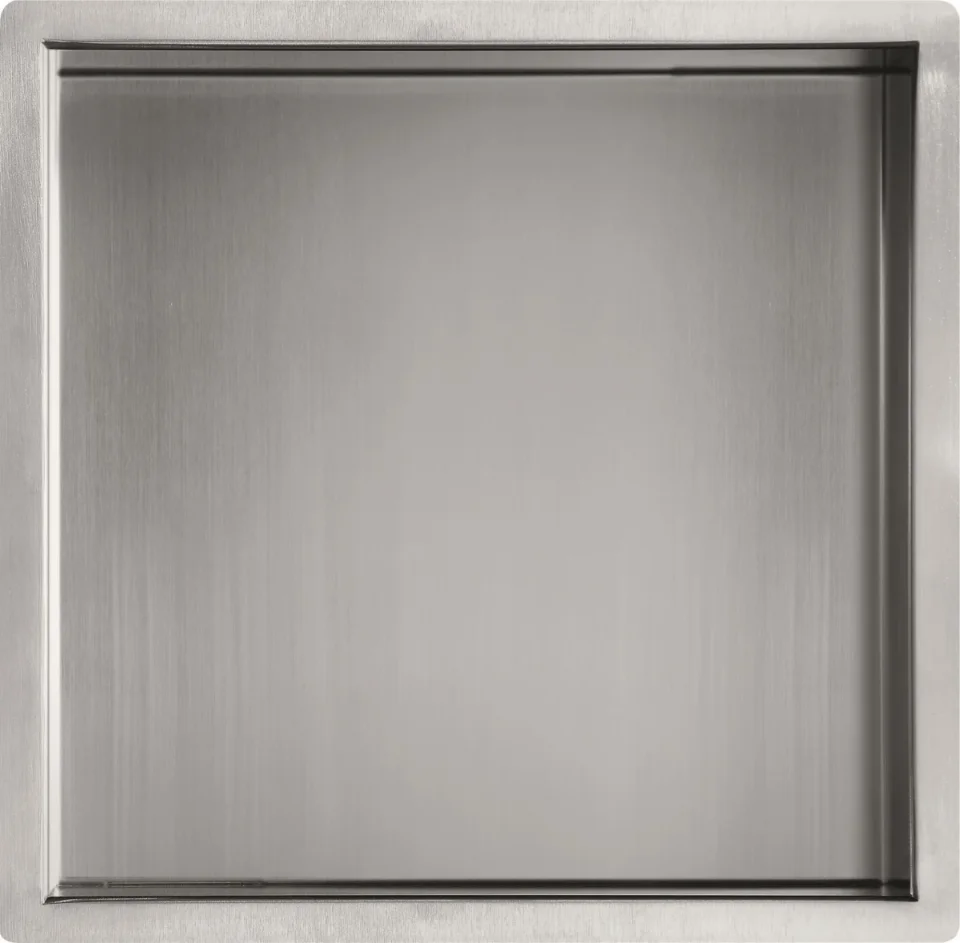 Just Taps Stainless Steel Shower Niche 300X300 product image - Image 1