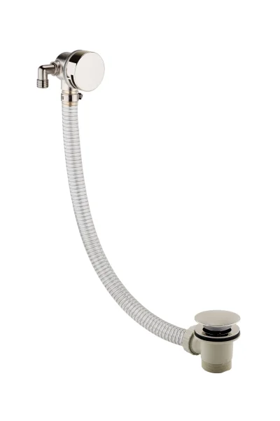 Just Taps Grosvenor Pinch Slim Click-clack Exofil, Nickel
