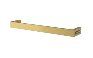 Just Taps Zen Electric Towel Radiator 600 Brushed Brass