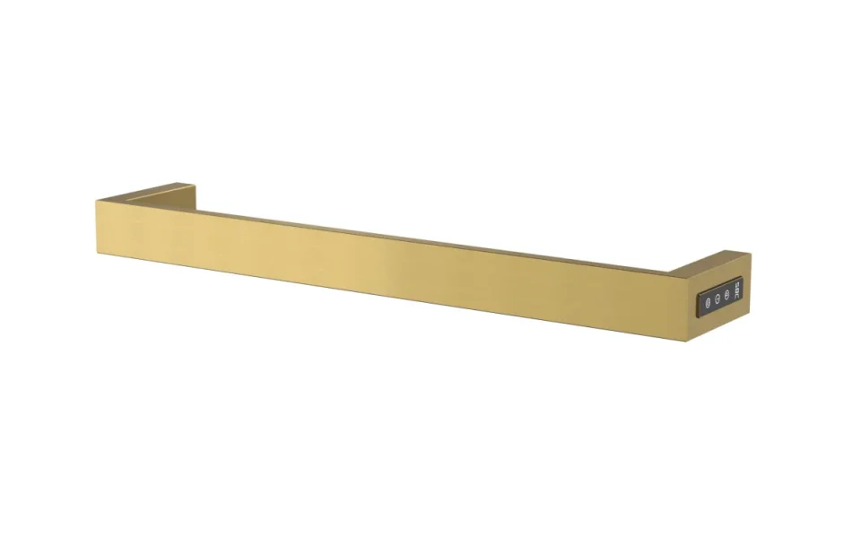 Just Taps Zen Electric Towel Radiator 600 Brushed Brass product image - Image 1