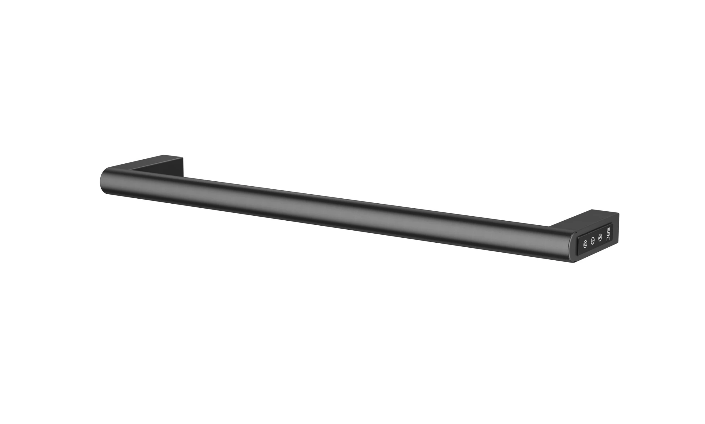 Just Taps Ora Electric Towel Radiator 600 Brushed Black