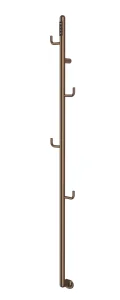 Just Taps Flo Electric Towel Rail With Hooks 1661 Brz