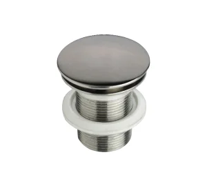 Just Taps Inox Free Flow Basin Waste Unslotted