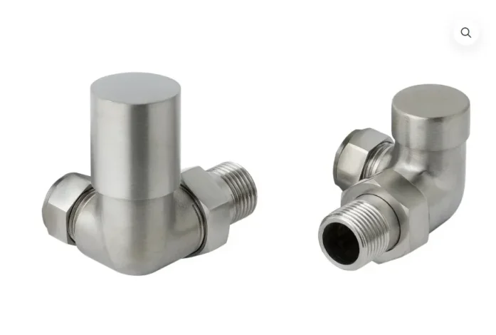 Just Taps Inox Radiator Corner Valve Stainless Steel product image - Image 1
