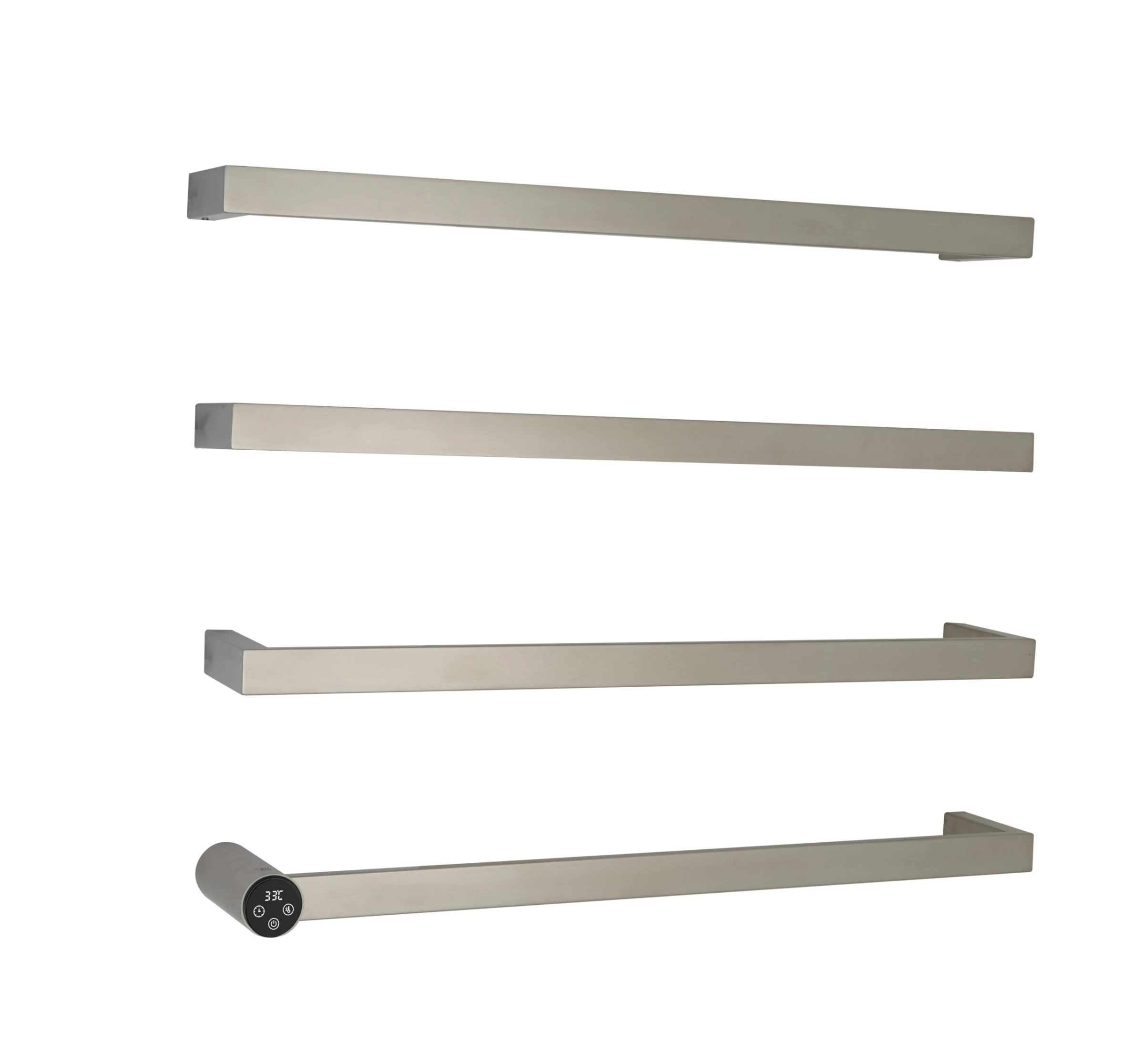 Just Taps Zyon Electric Towel Radiator 600 Inox