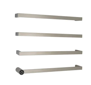 Just Taps Zyon Electric Towel Radiator 600 Inox