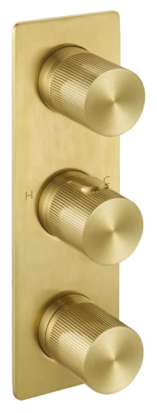 Just Taps Evo Thermostatic Concealed2 Outlet Shower Valve