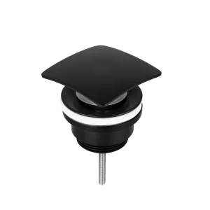 Just Taps Hix Basin Waste Universal Slotted And Unslotted Matt Black