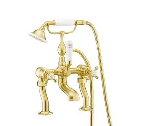 Just Taps Grosvenor Bath Shower Mixer With Kit Brushed Brass
