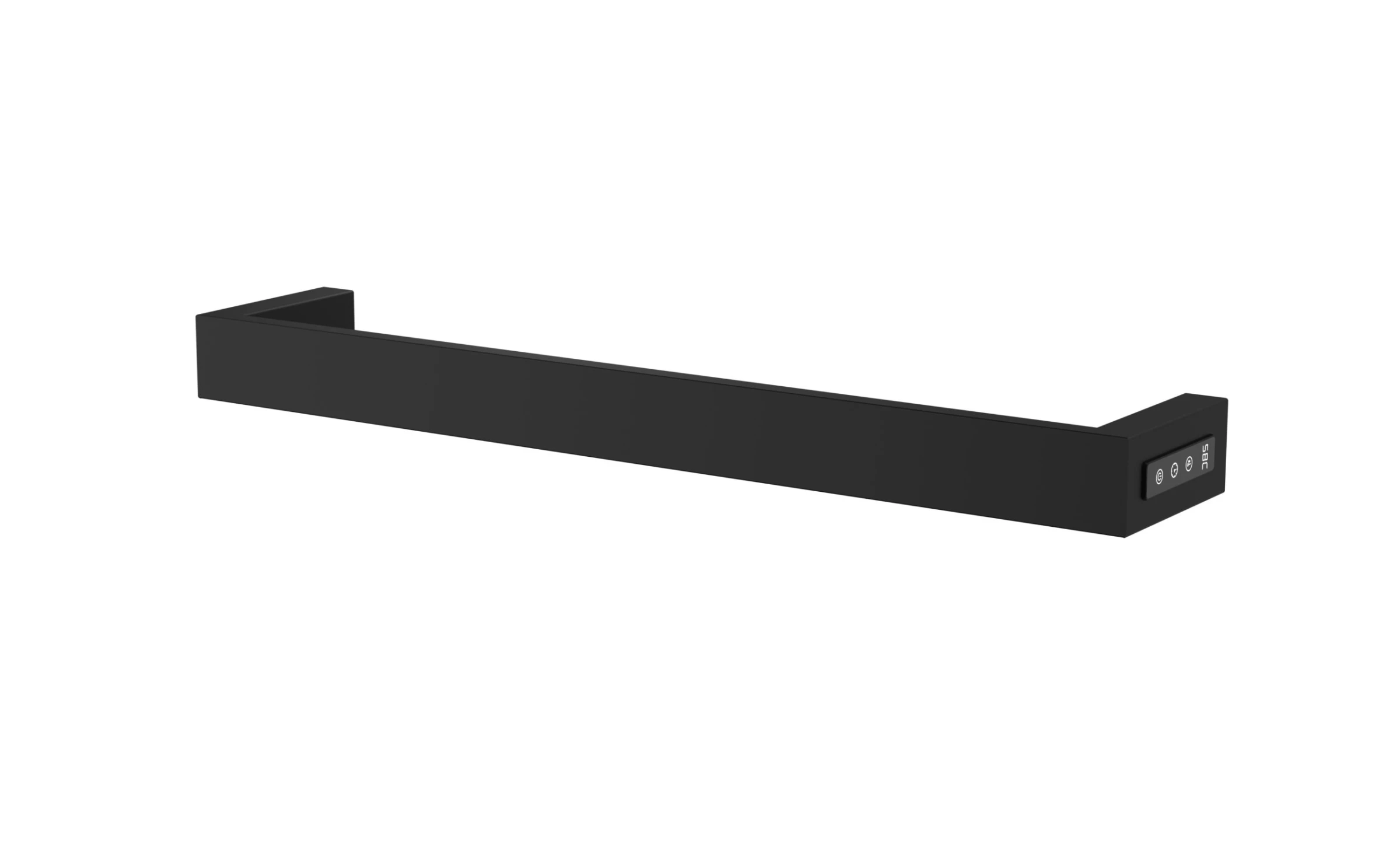 Just Taps Zen Electric Towel Radiator 600 Matt Black