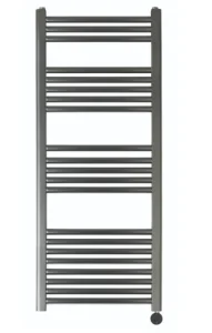 Just Taps Vos 1200x500mm  Electric Tower Radiator With Thermostat Heating Element