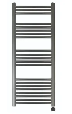 Just Taps Vos 1200x500mm  Electric Tower Radiator With Thermostat Heating Element