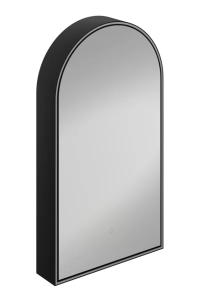 Hib Romana 50 Arch Cabinet Black H90 X W50 X D14.5cm