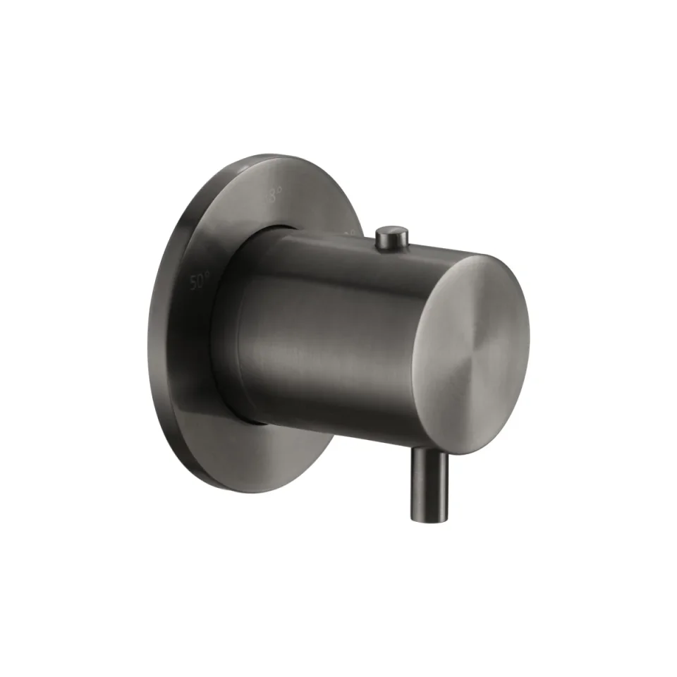 Just Taps Thermostat For Douche Brushed Black product image - Image 1