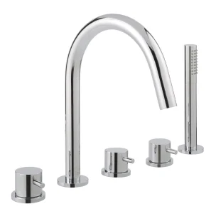 Just Taps Florence 5 Hole Bath And Shower Mixer Chrome
