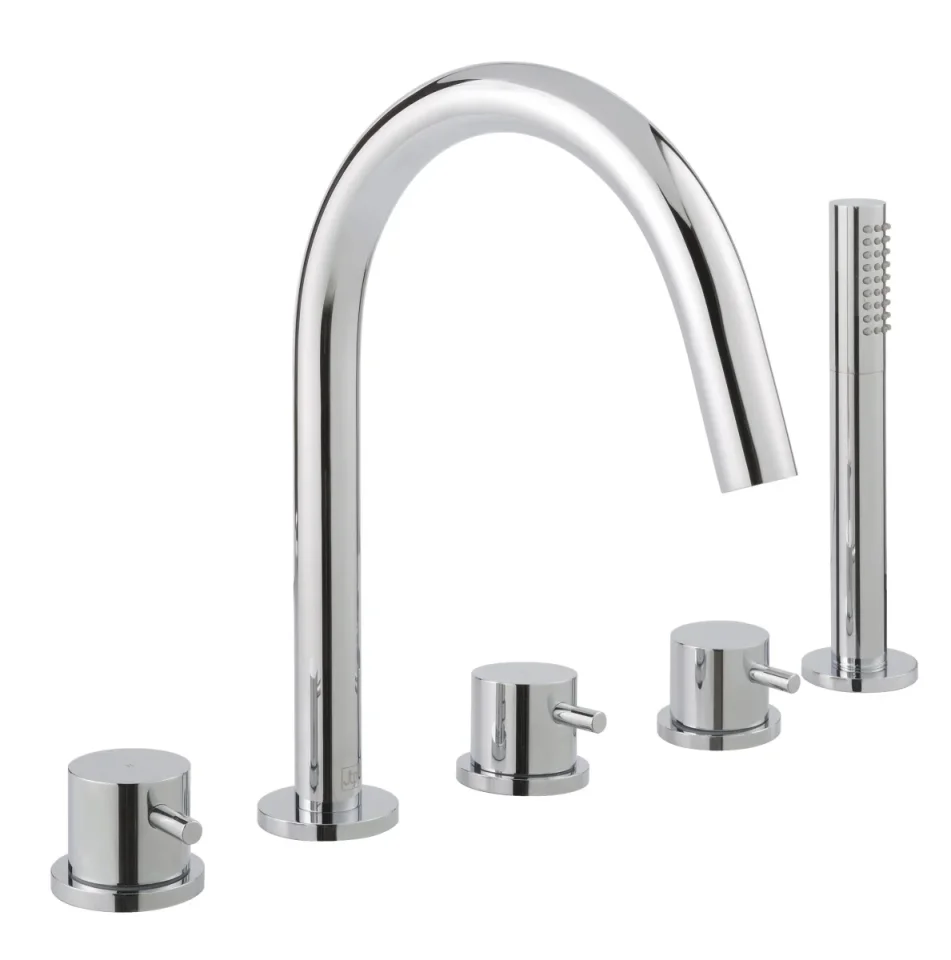 Just Taps Florence 5 Hole Bath And Shower Mixer Chrome product image - Image 1