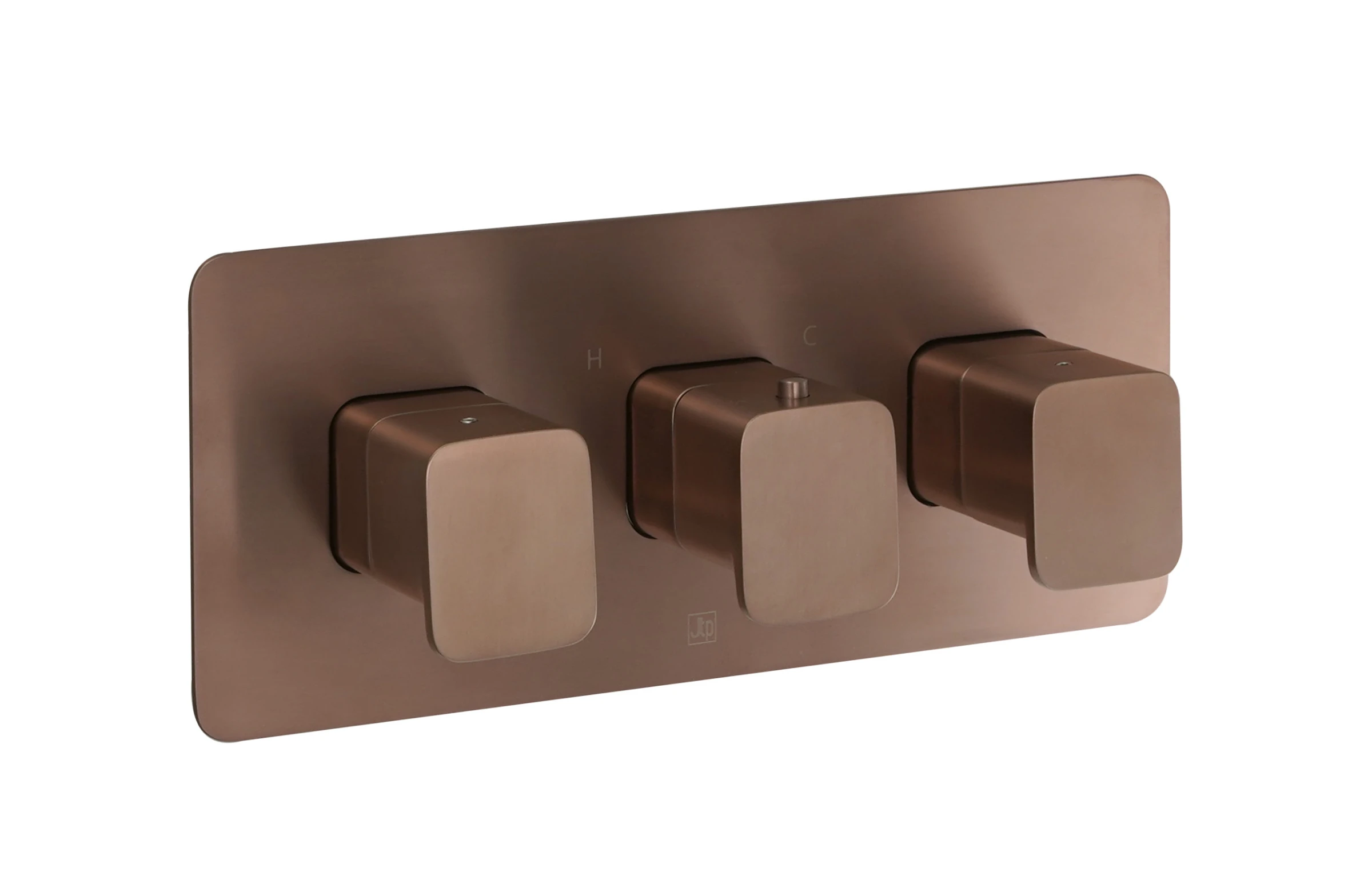 JTP HIX Thermostatic Concealed 2 Outlet Shower Valve BRZ