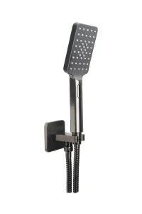 Just Taps Hix Square Shower Set Brushed Black