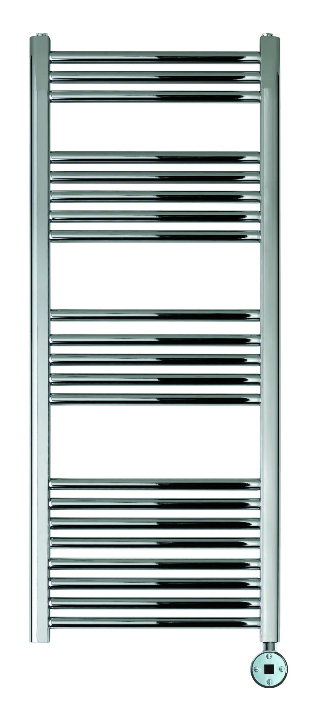 Just Taps Vos Electric Tower Radiator With Thermostat Heating Element 1200x500mm