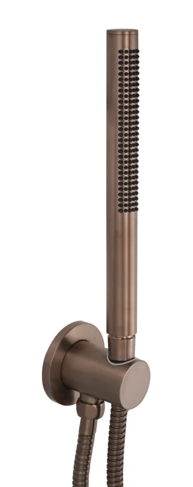 Just Taps Vos Round Water Outlet Hose & H/shower Bronze product image - Image 1