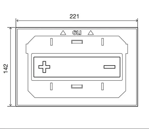 Oli Oceania Mia Mechanical Plate  technical drawing - Image 2