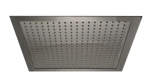 Just Taps Hix Shower Head 400mm Brushed Black